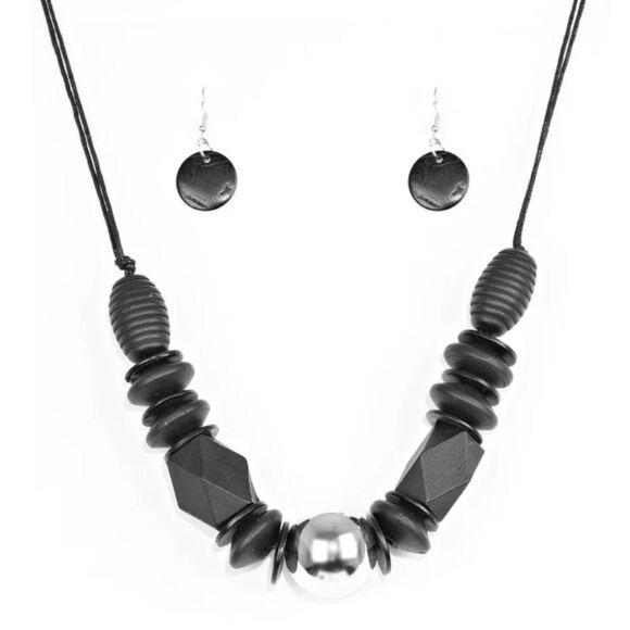 Grand Turks Getaway Black Necklace (464) - Picture 2 of 3